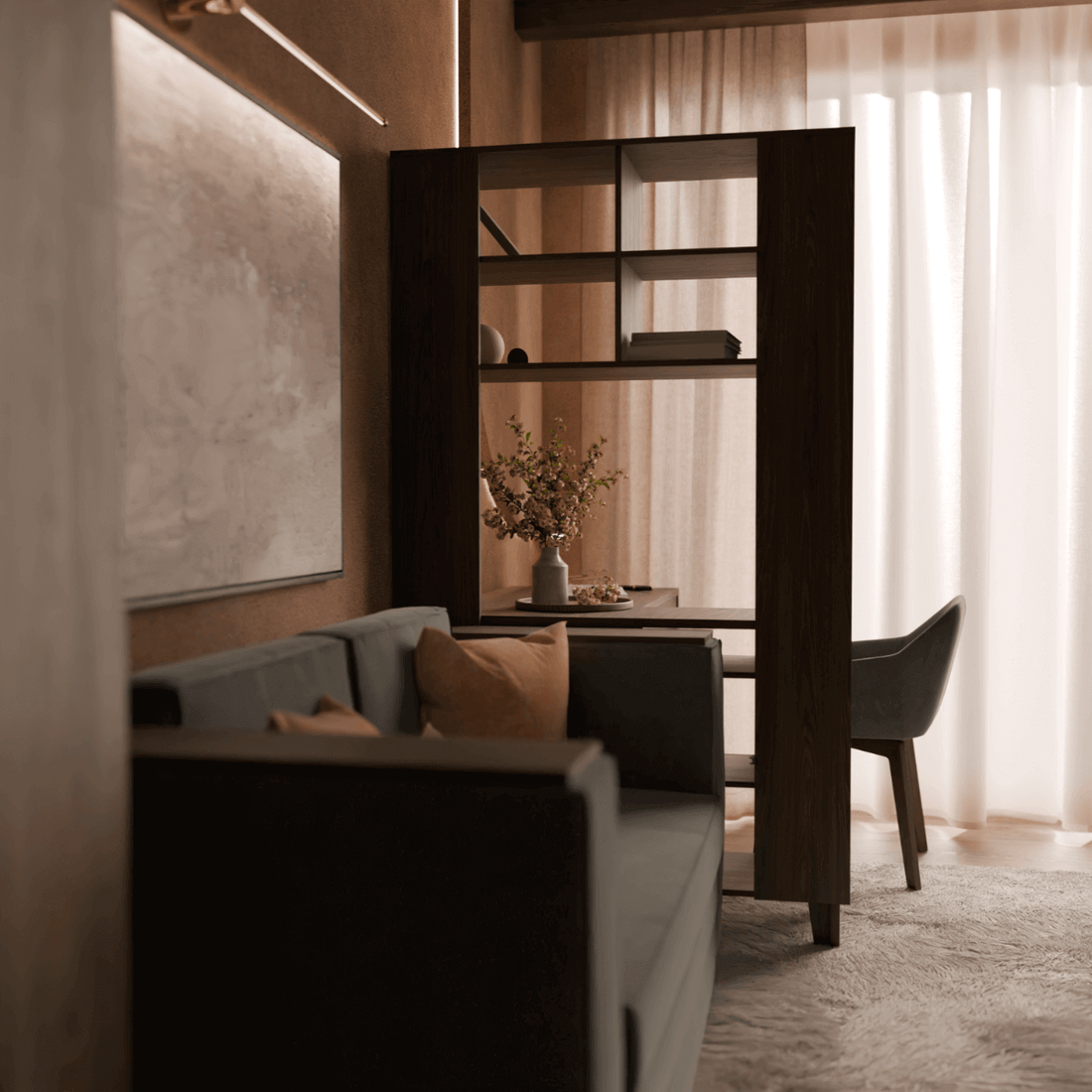 Regał do podziału pokoju