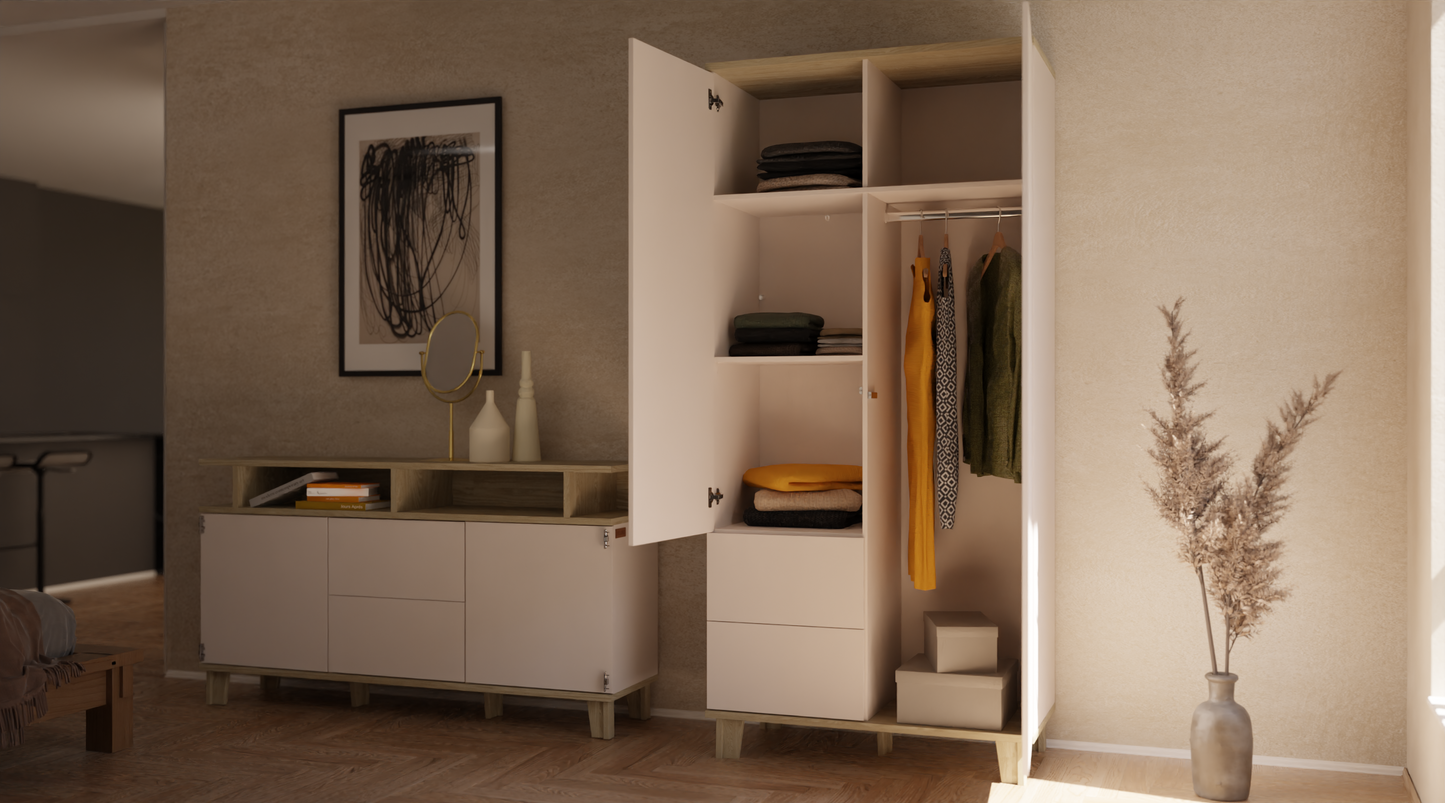 Szafa na ubrania 100 cm - Outlet