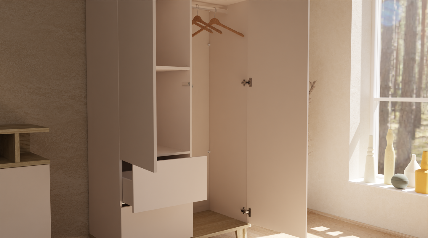 Szafa na ubrania 100 cm - Outlet