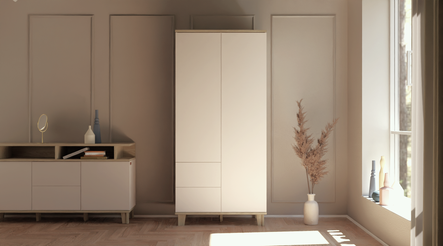 Szafa na ubrania 100 cm - Outlet