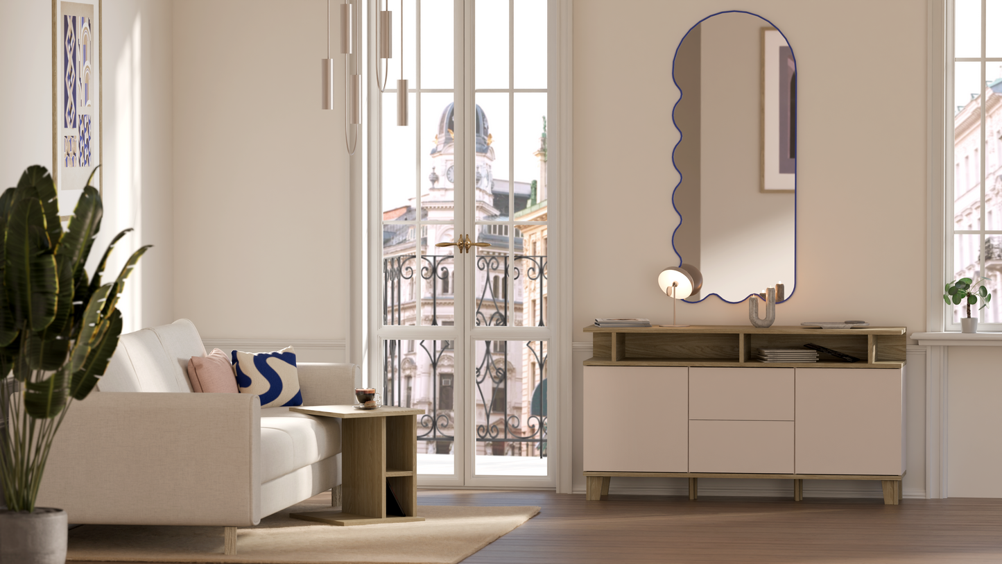 Komoda z szufladami i półkami 165 cm - Outlet