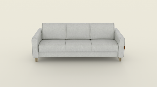 Sofa 3-osobowa 225 cm jasny szary
