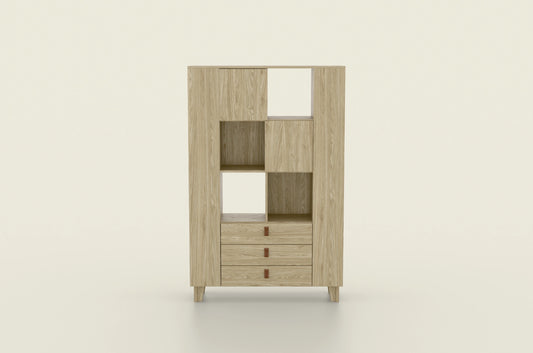 Komoda wysoka z szufladami 110 cm