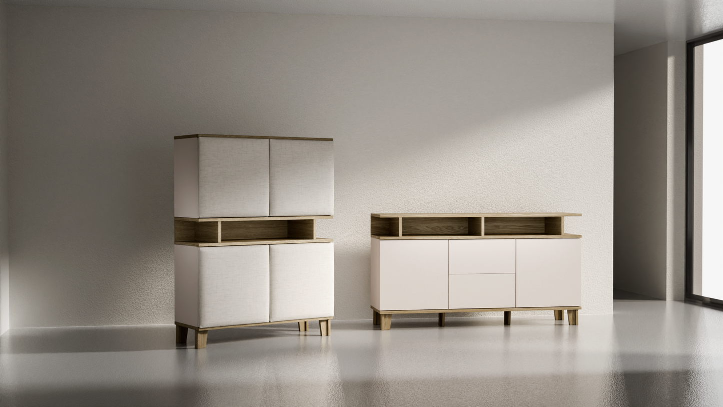 Eleganckie komody do salonu - Zestaw mebli 1