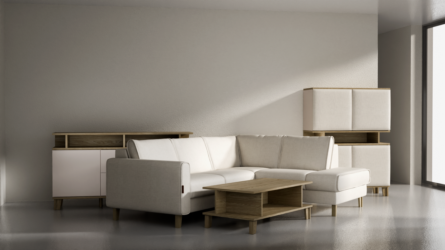 Komplet eleganckich mebli do salonu - Zestaw mebli 6