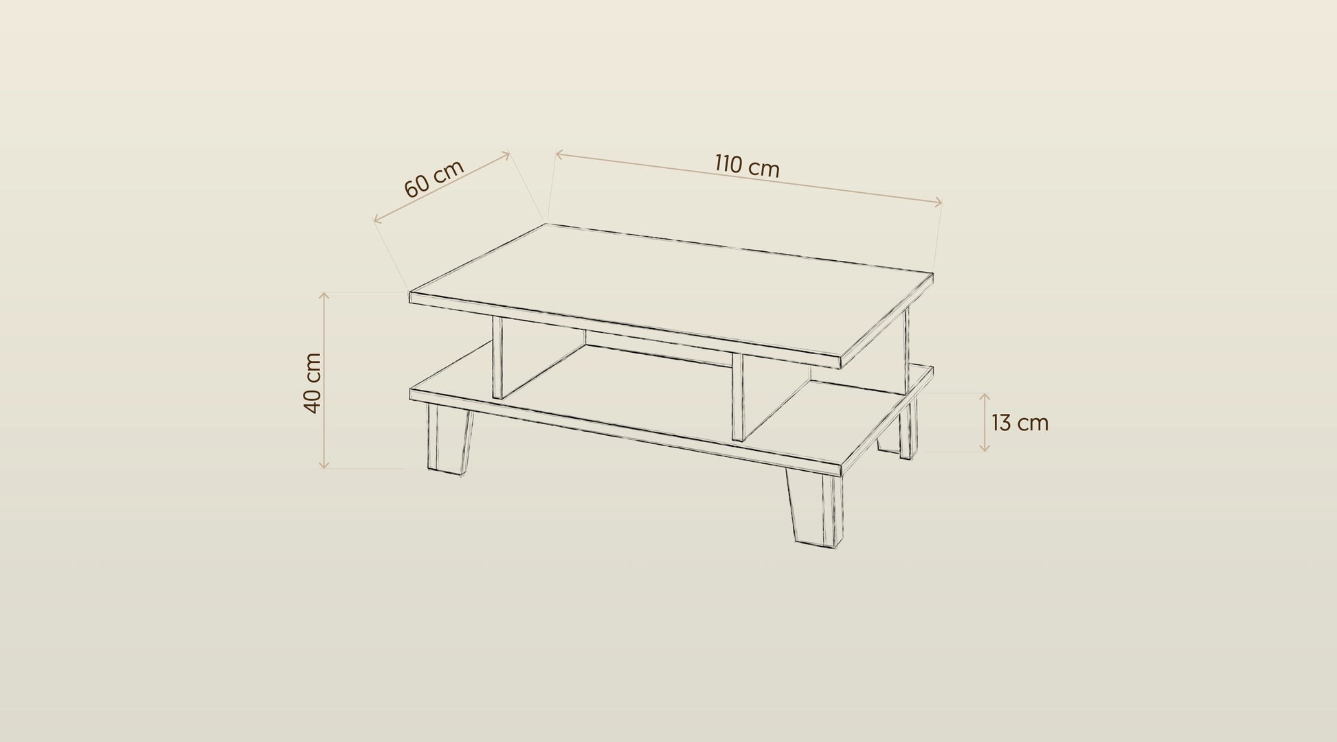 Stolik kawowy 110 cm
