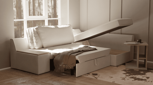 Wygodny narożnik z funkcją spania - komfort  od Beluro