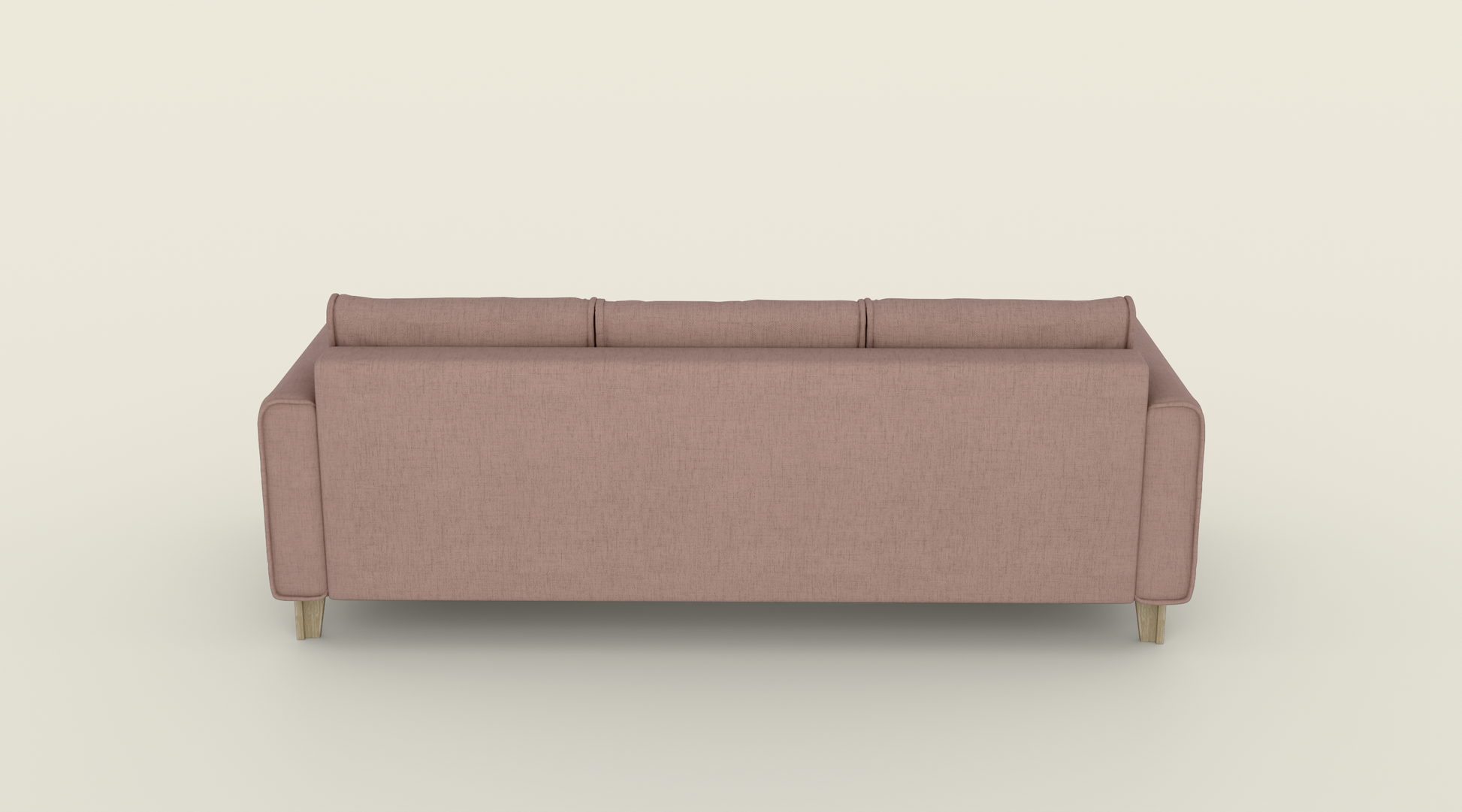 Sofa trzyosobowa mocha mousse + jasny dąb | OUTLET