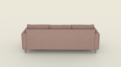 Sofa trzyosobowa mocha mousse + jasny dąb | OUTLET