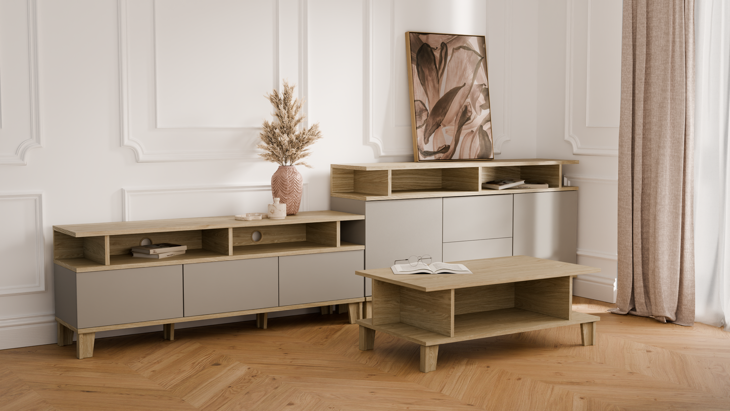 Eleganckie nowoczesne meble do salonu  - Zestaw Mebli 2