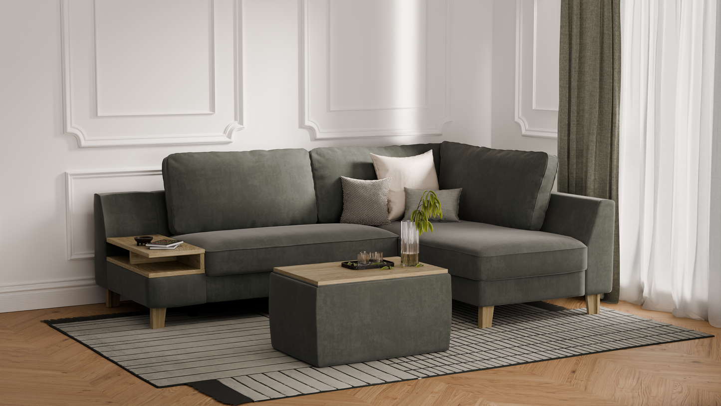 Elegancki zestaw wypoczynkowy do salonu  - Zestaw mebli 4