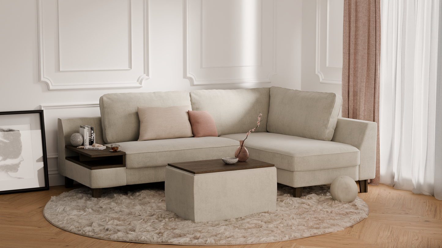 Elegancki zestaw wypoczynkowy do salonu  - Zestaw mebli 4