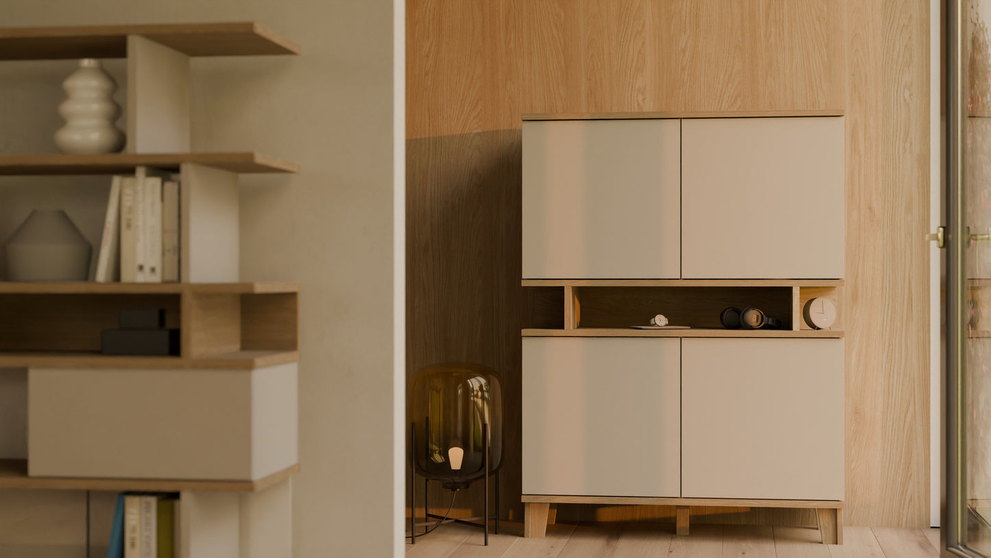 Komoda wysoka 110 cm - Outlet Beluro