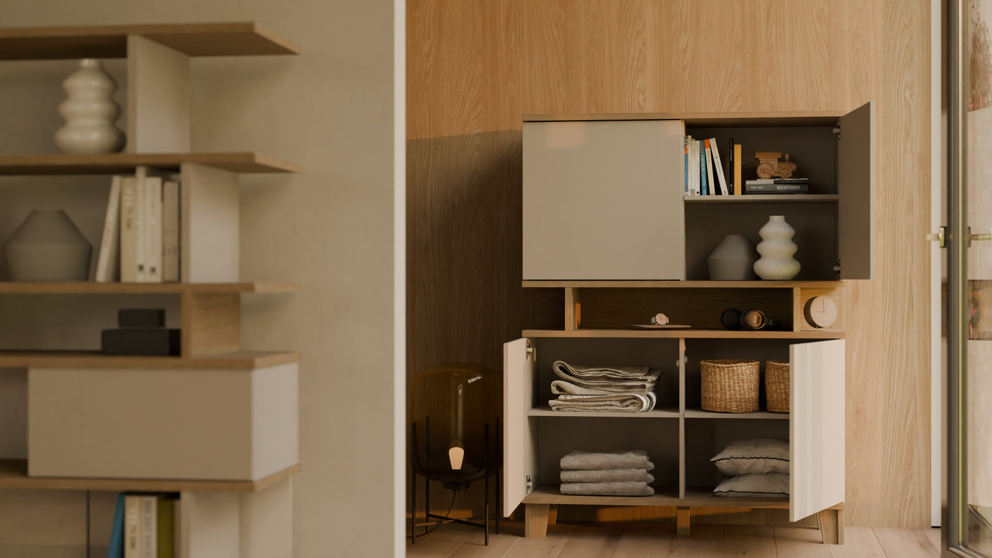 Komoda wysoka 110 cm - Outlet Beluro