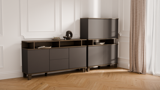 Eleganckie komody do salonu - Zestaw mebli 1