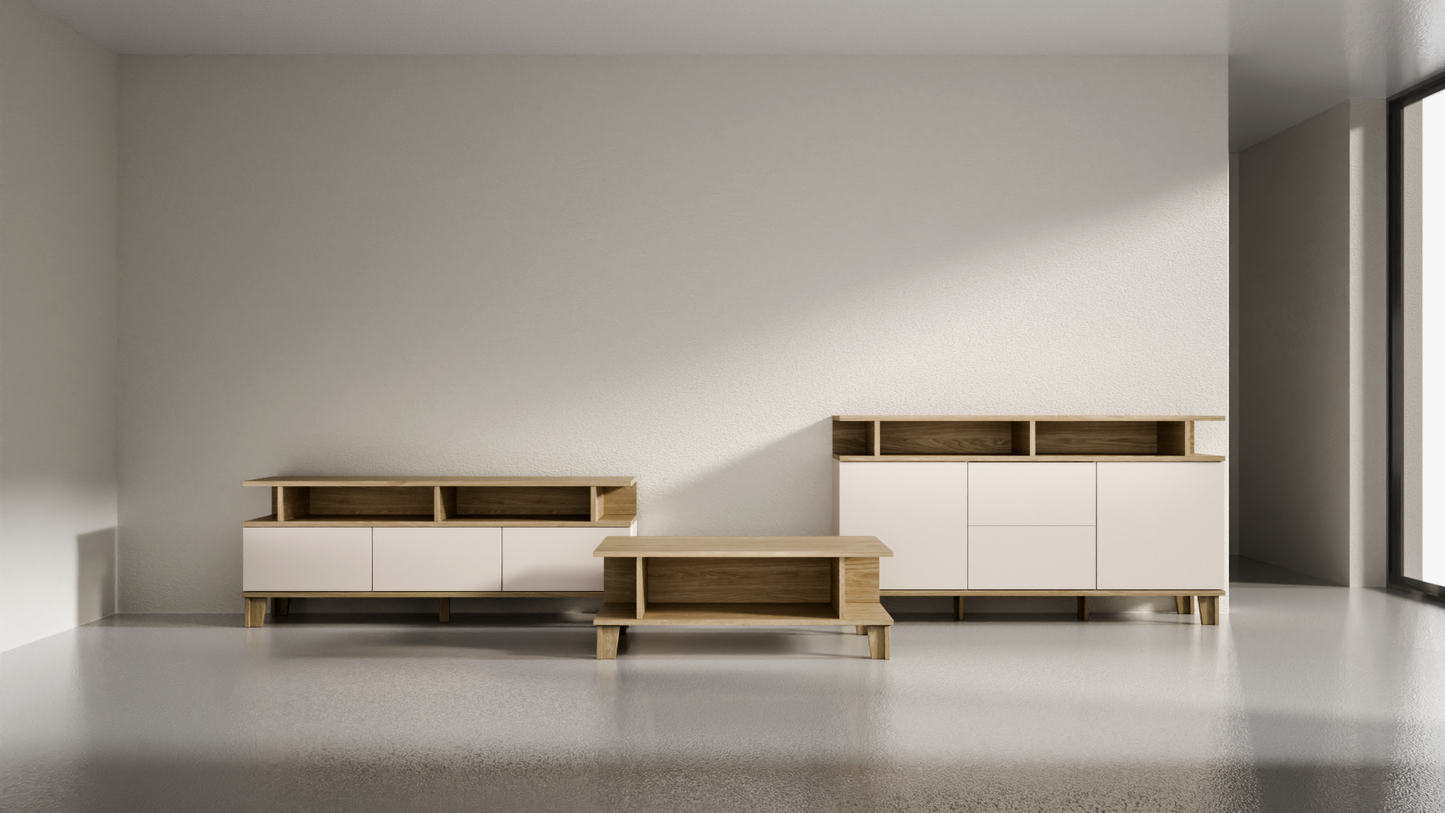 Eleganckie nowoczesne meble do salonu - Zestaw Mebli 2