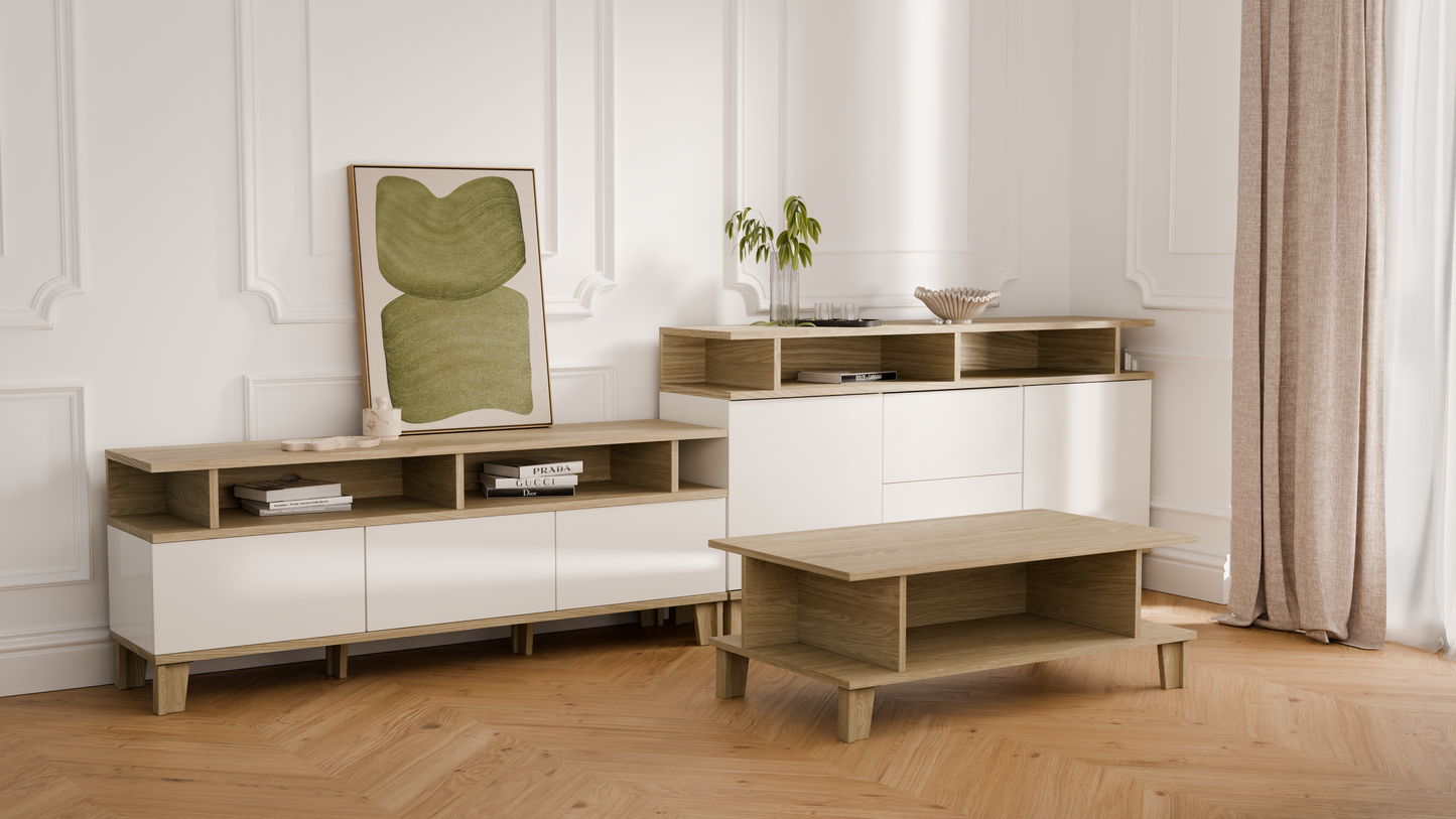 Eleganckie nowoczesne meble do salonu  - Zestaw Mebli 2