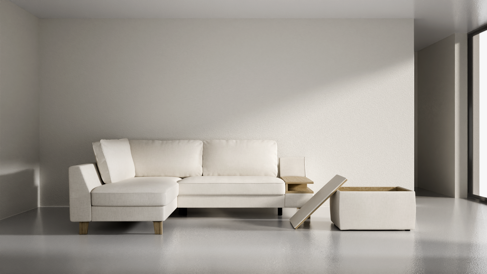 Elegancki zestaw wypoczynkowy do salonu - Zestaw mebli 4