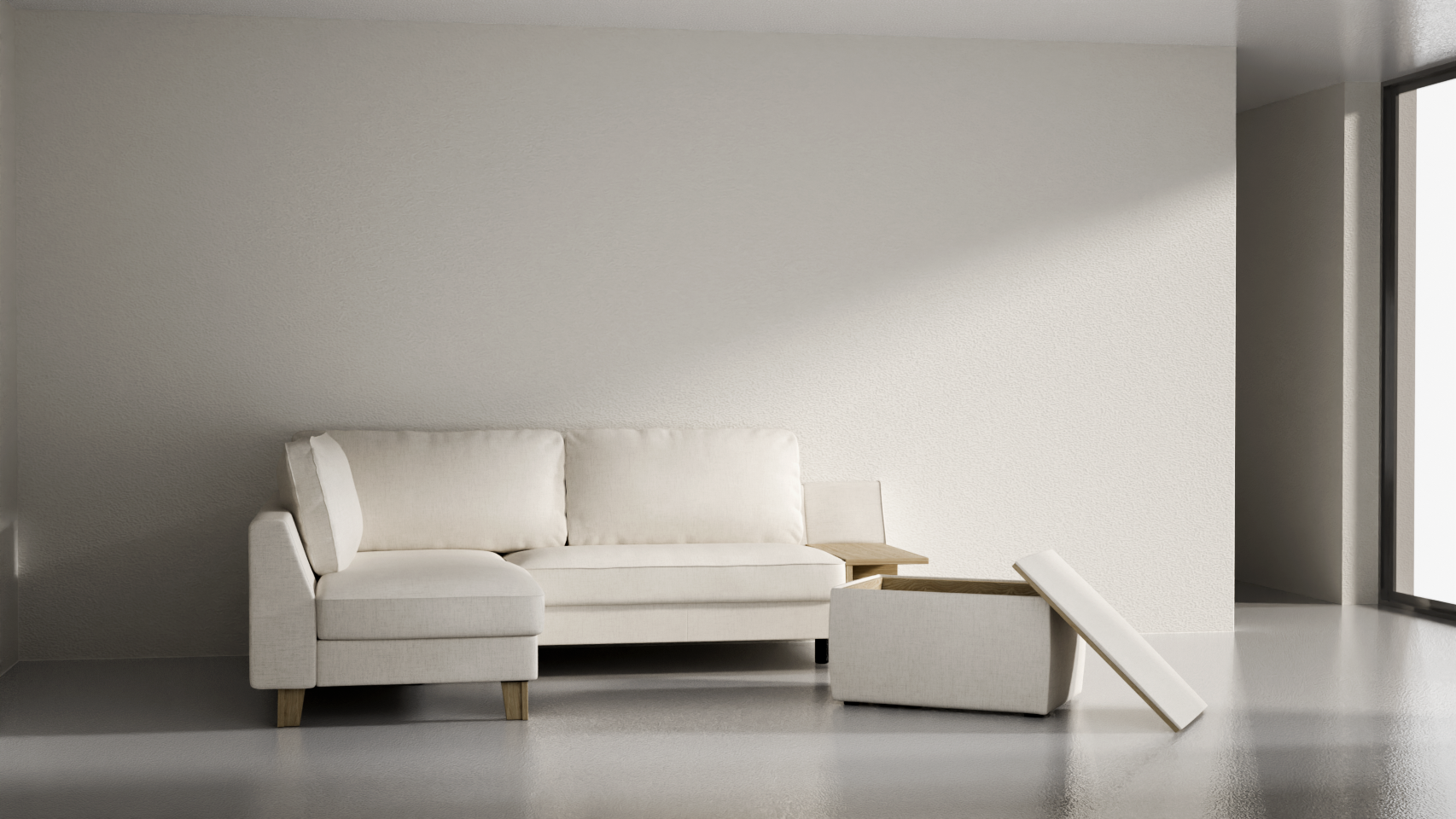 Elegancki zestaw wypoczynkowy do salonu - Zestaw mebli 4