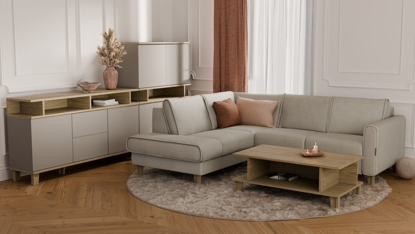 Komplet eleganckich mebli do salonu  - Zestaw mebli 6